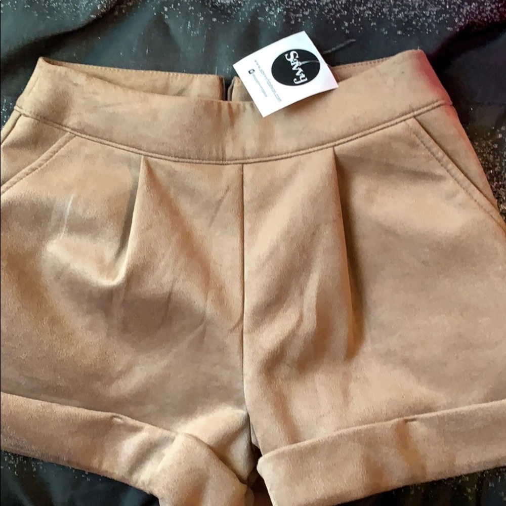 Women’s suede shorts